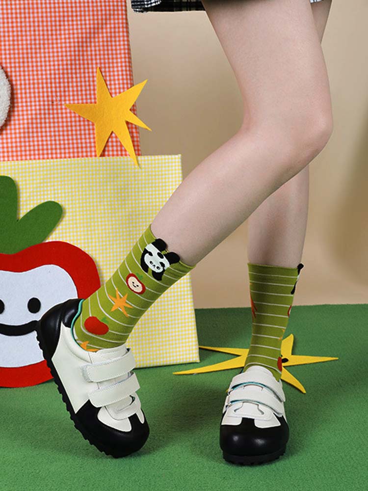 Cartoon Panda Pattern Socks