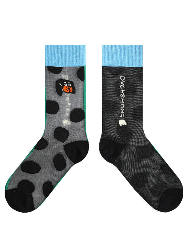 Cartoon Puppy Muster Socken