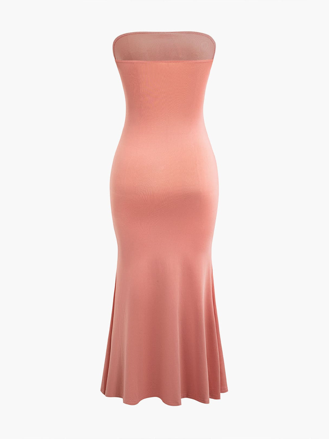 Blummen bestickt Strapless Maxi Kleed