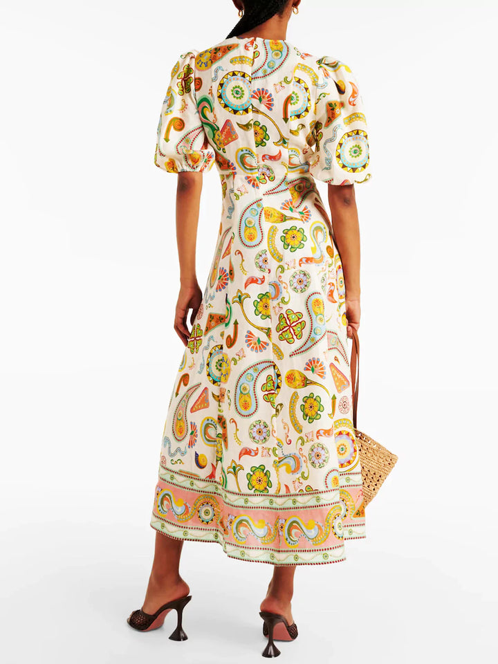 Arcade Dreams Printed Midi Dress