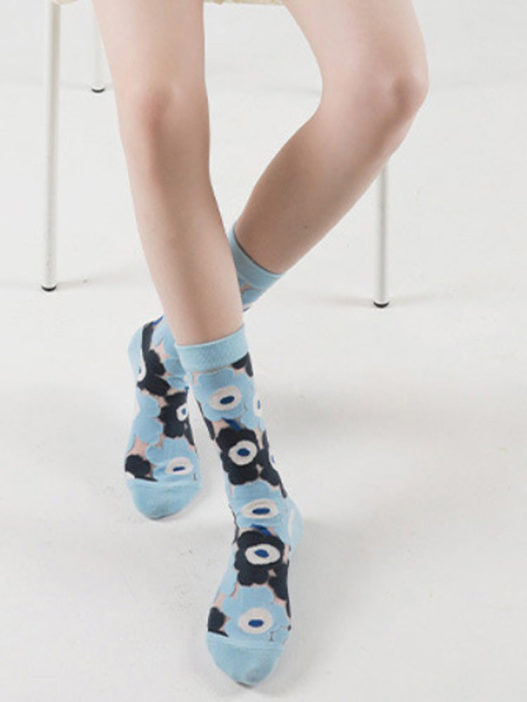 Patchwork Blummen Crystal Socken