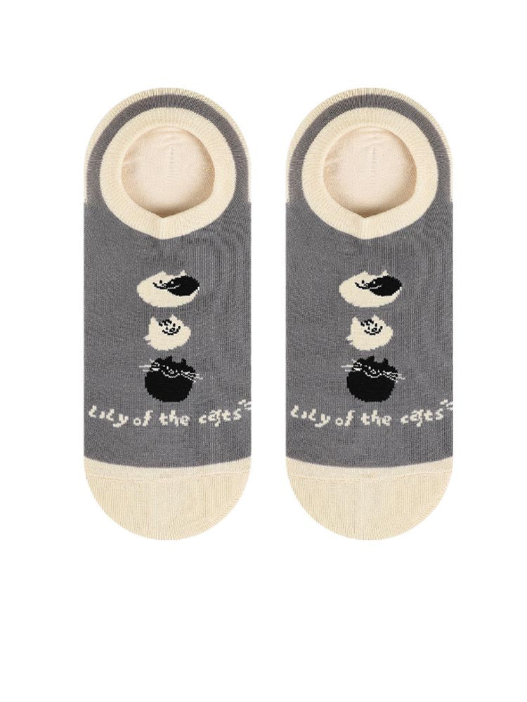 Cartoon Kitty Bootsocken