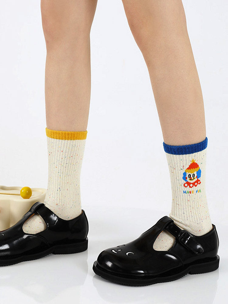 Cartoon Clown Muster Socken