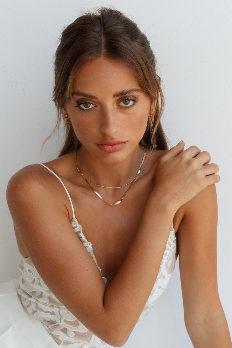 18K vergulde Effortless You ketting goud