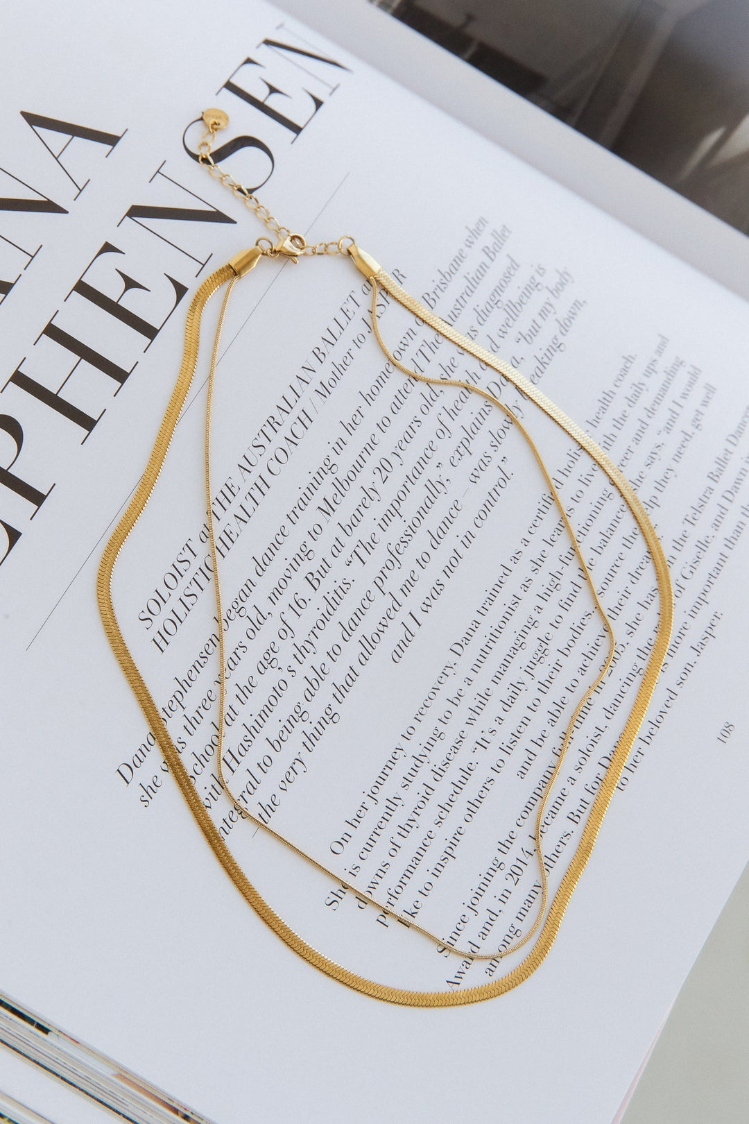 18K vergulde Effortless You ketting goud