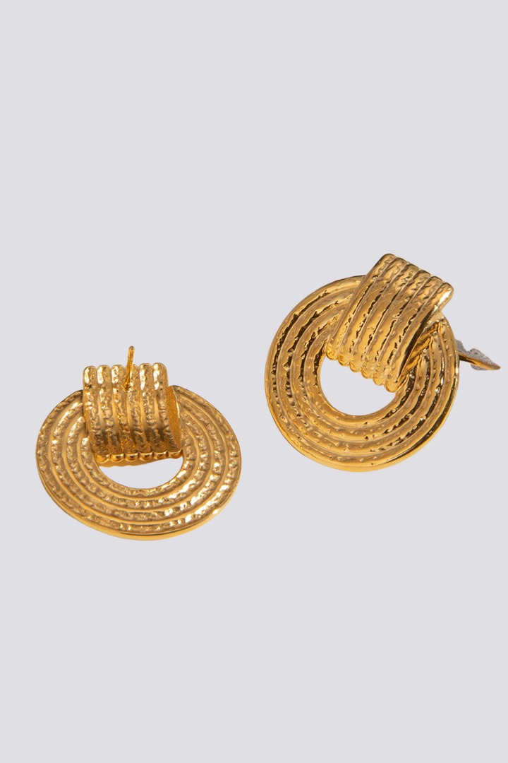 Elvire Round Earrings