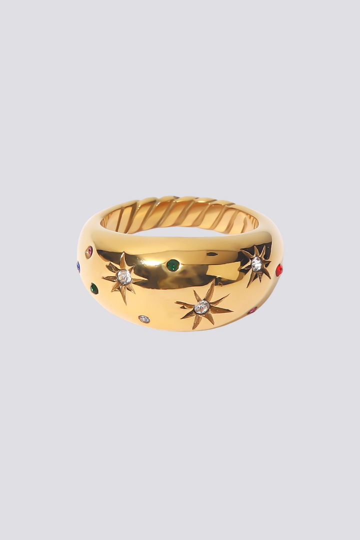 Euphrasie Sun Rhinestone Ring