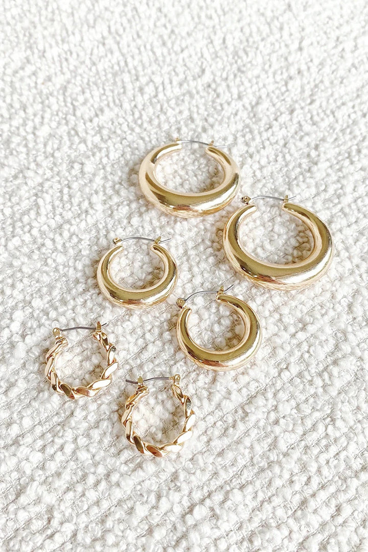 Classic Hoop Set - Gold