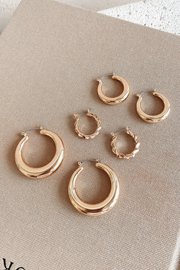 Classic Hoop Set - Gold