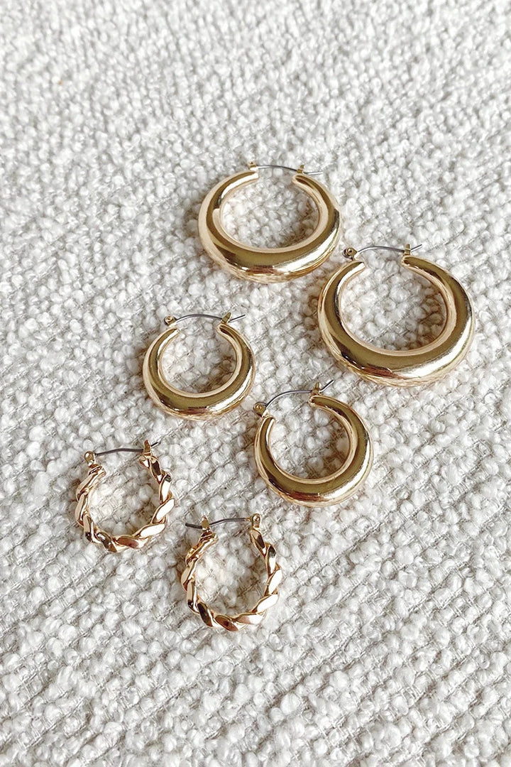 Classic Hoop Set - Gold