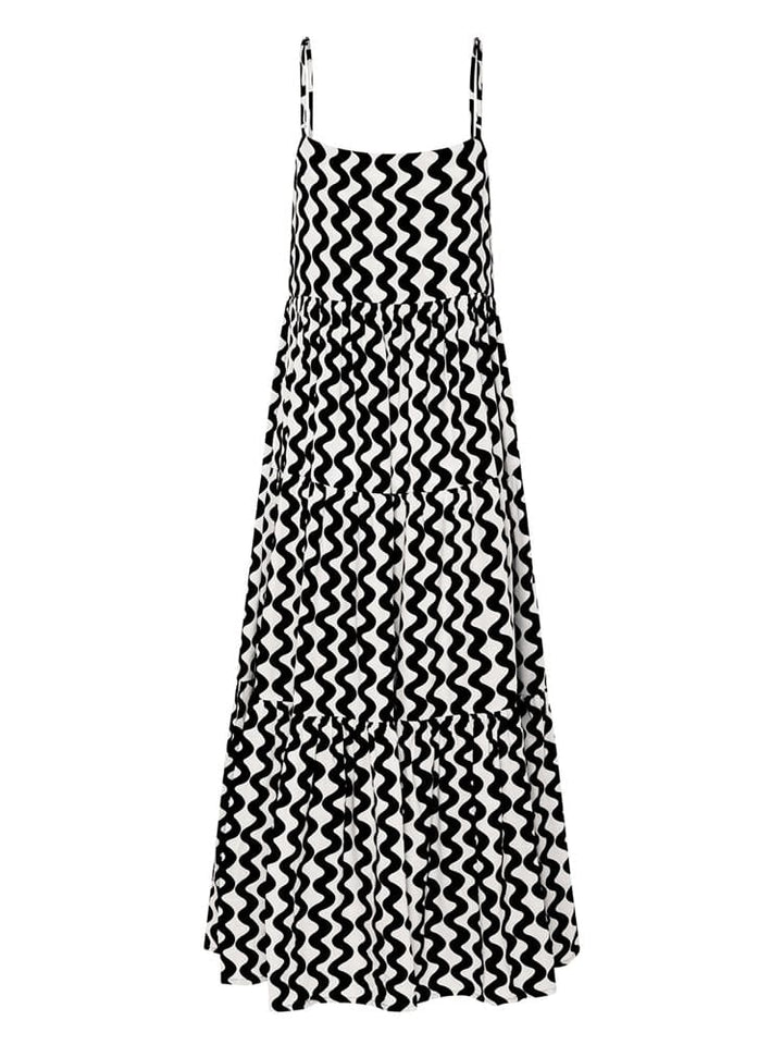 Strappy Square Neck Split Maxi Mekko