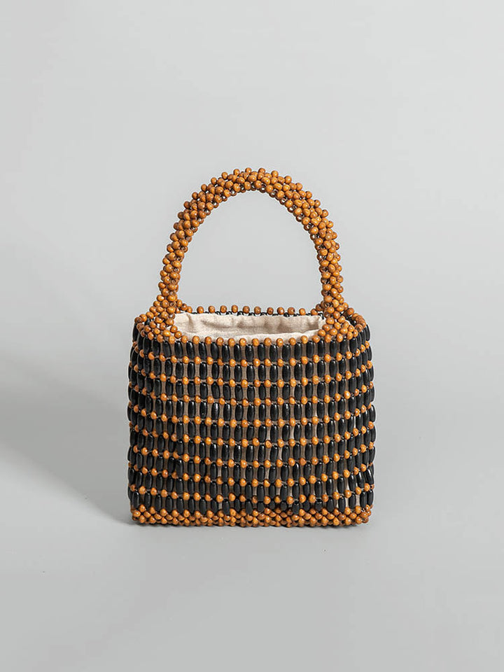 Holz Bead Woven Tote Bag