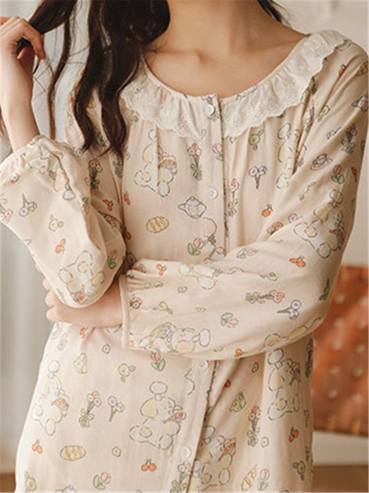 Bamboo Cotton Printed Sleepwear Set