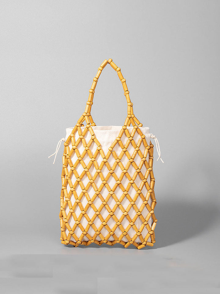 Huel-Out hëlzent Bead Woven Tote Bag