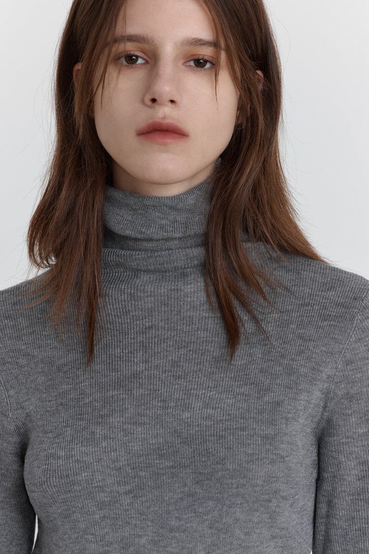 Woll Stretch Slim-Fit Turtleneck Sweater