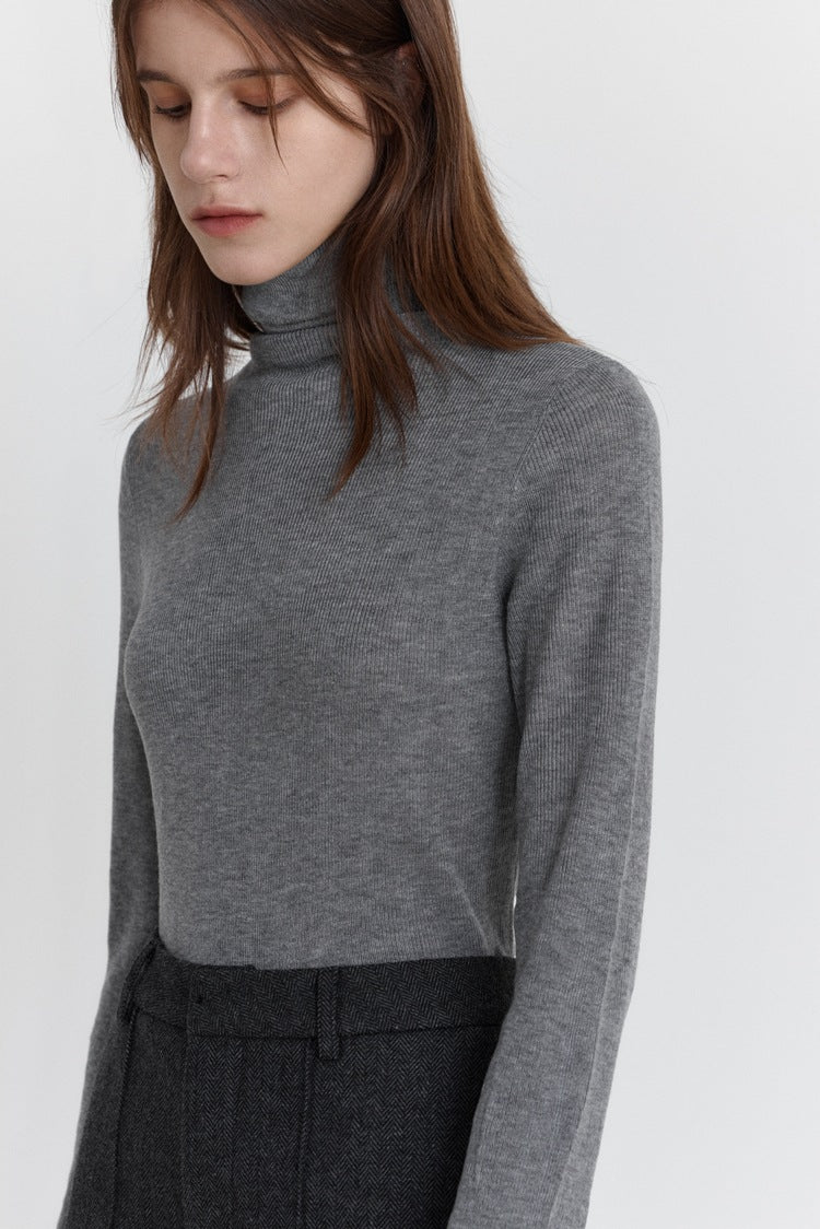 Woll Stretch Slim-Fit Turtleneck Sweater