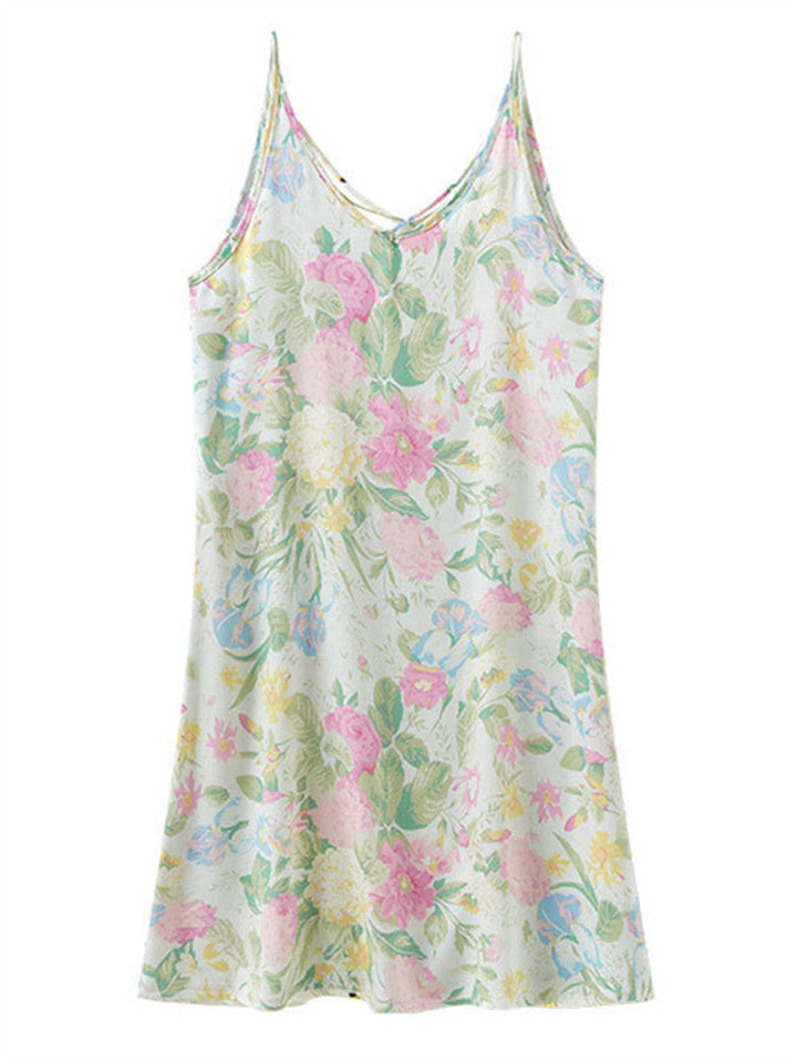 Tryckt korsryggen Cami Dress