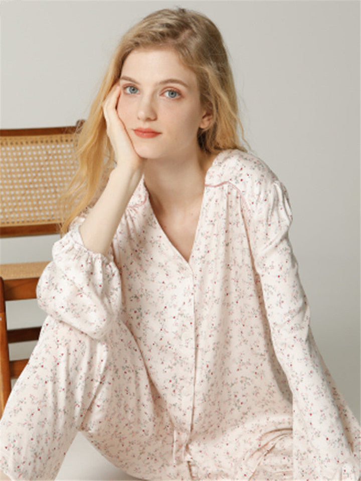 Petite Floral Satin Sleepwear Set