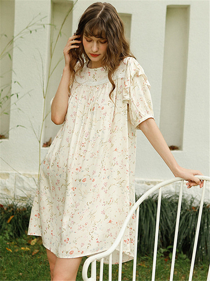 Summer Satin Willow Leaf Nightgown