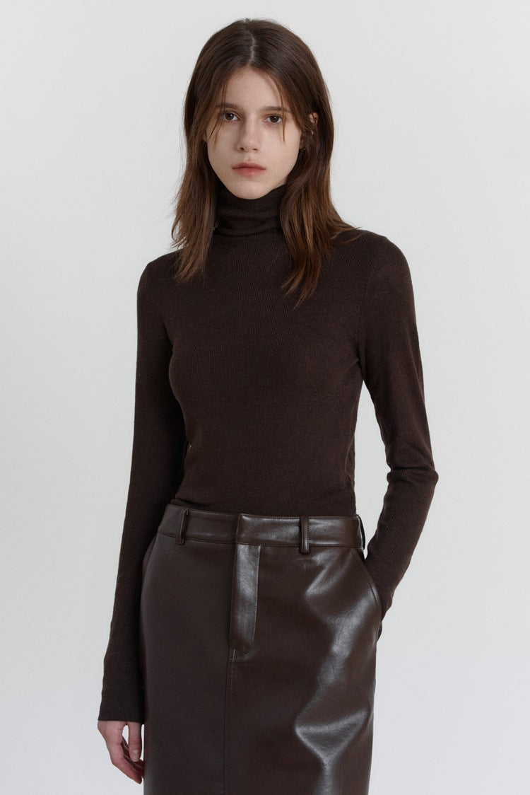 Ull Stretch Slim-Fit Turtleneck genser