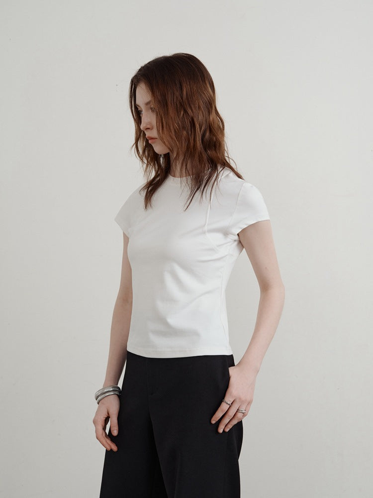 Casual Slim-Fit kortærmet T-shirt