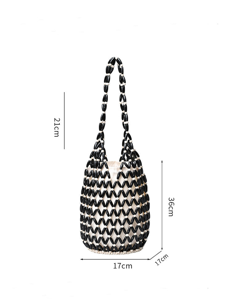 Træbead Bucket Bag