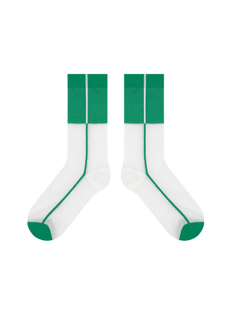 Ultradünne Socken aus transparenter Kristallglasseide