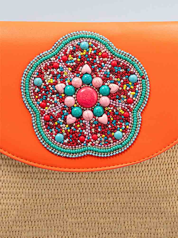 Bolsa Crossbody Tecido Grama