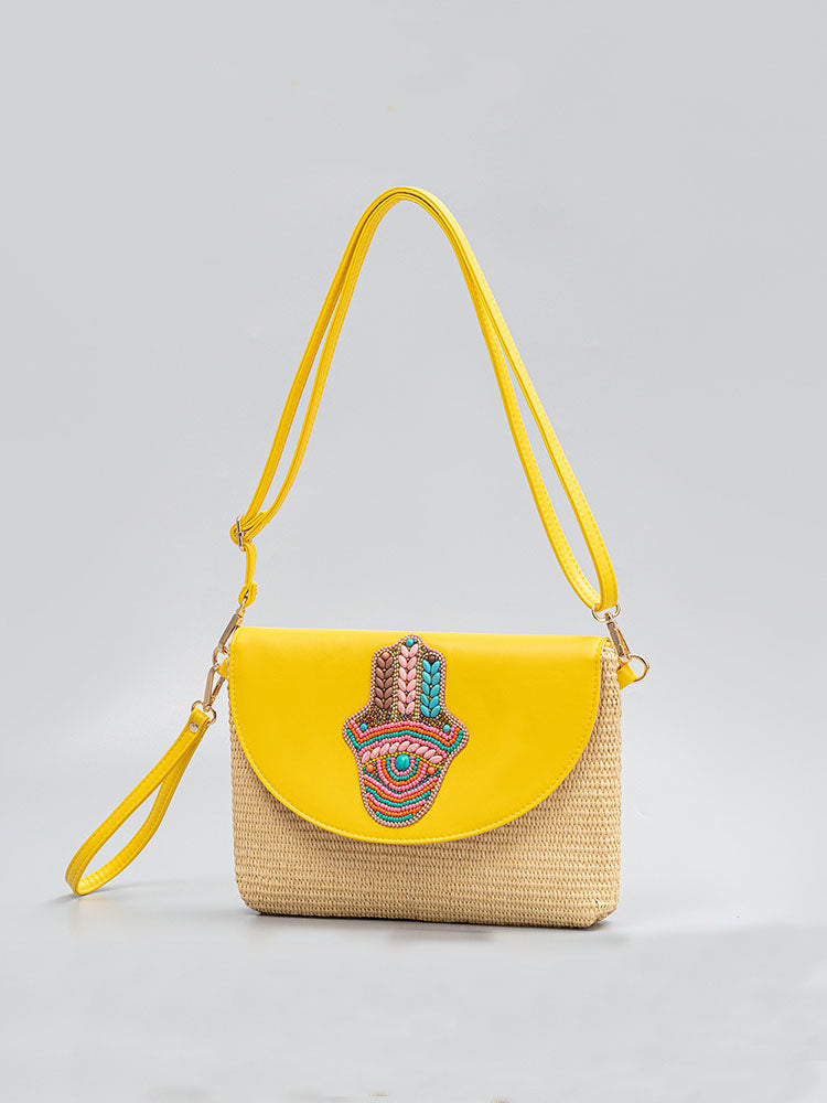 Bolsa Crossbody Tecido Grama