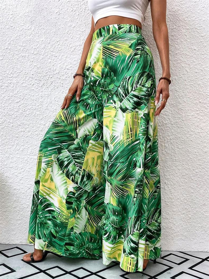 Floral Wide Leg Pants