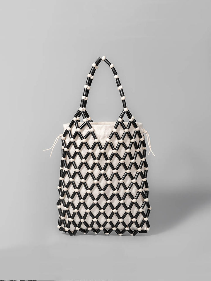 Træbead Bucket Bag