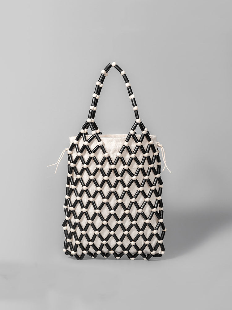 Huel-Out hëlzent Bead Woven Tote Bag