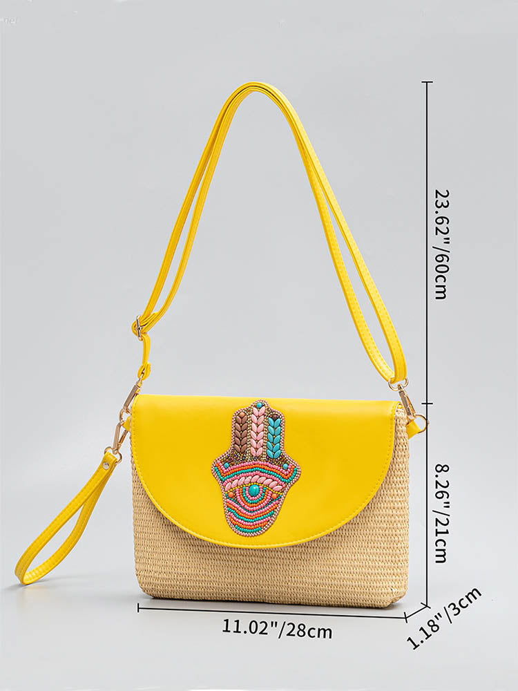 Bolsa Crossbody Tecido Grama