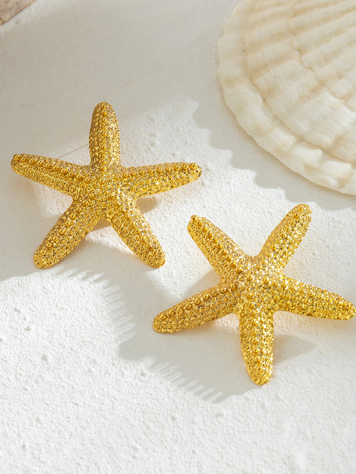 Santorini Starfish náhrdelník ~ Zlatý