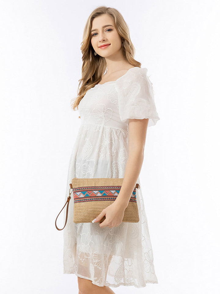 Grass Woven Clutch