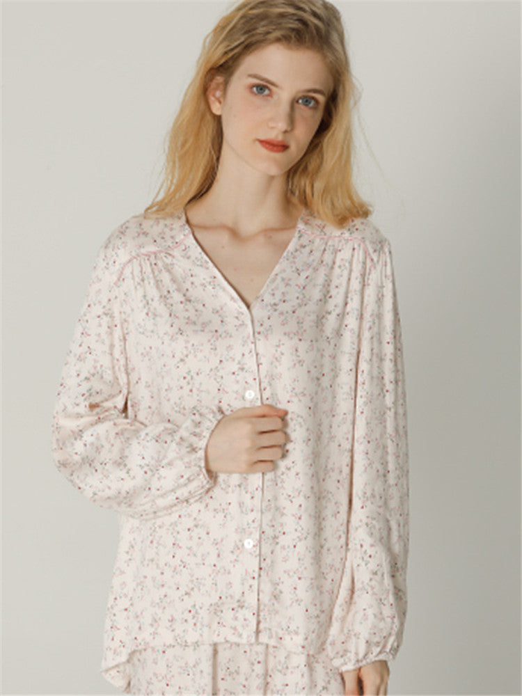 Petite Floral Satin Sleepwear Set