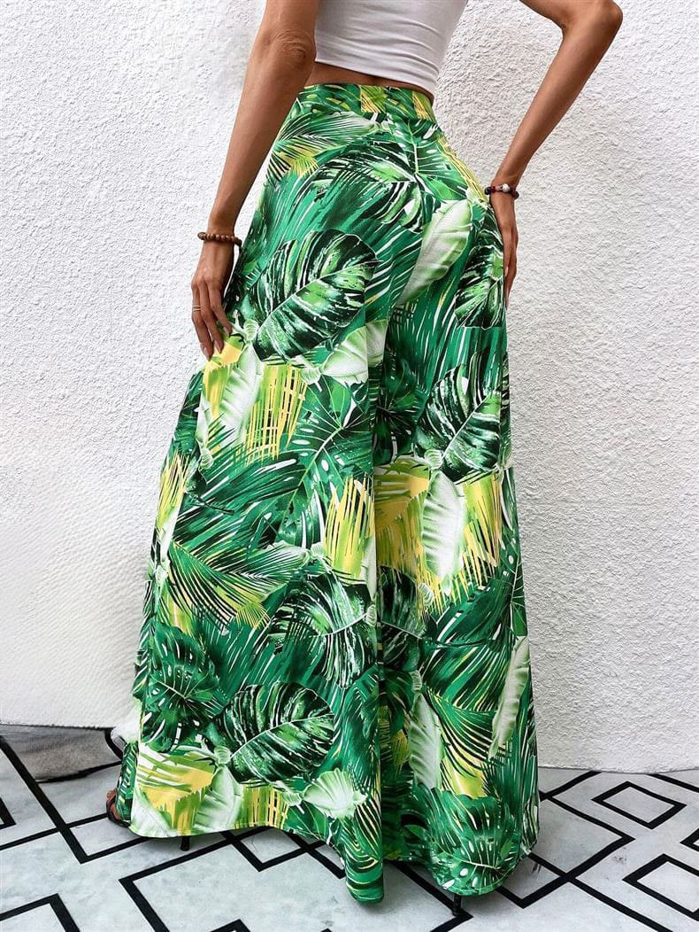 Floral Wide Leg Pants