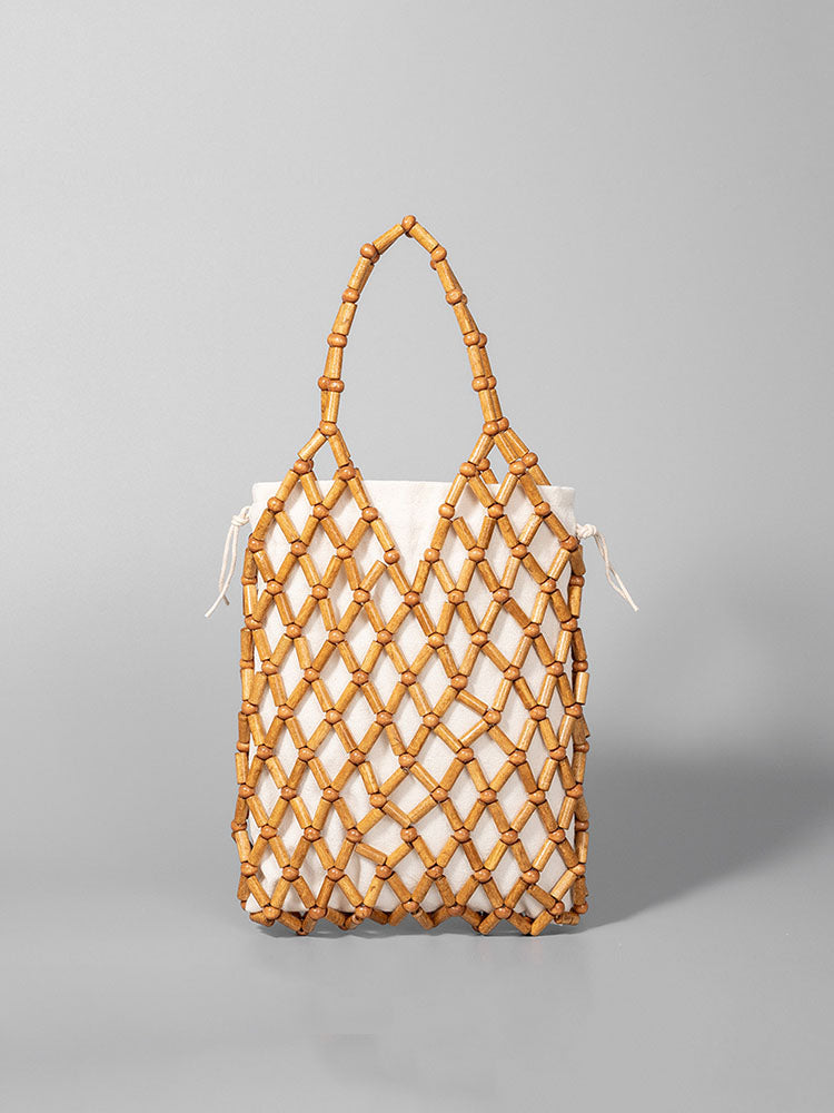 Huel-Out hëlzent Bead Woven Tote Bag