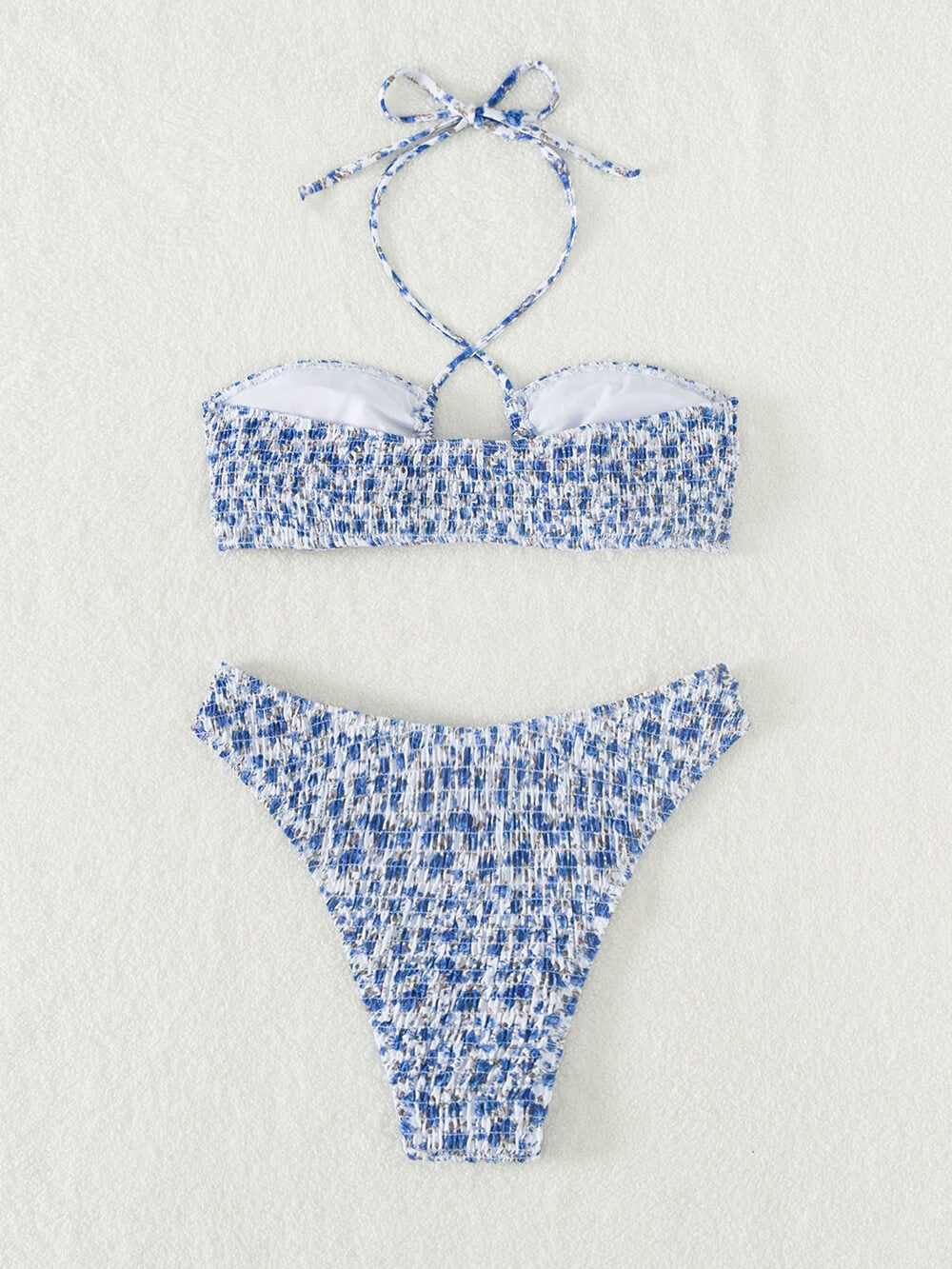 Blommig grimma bikini kostym