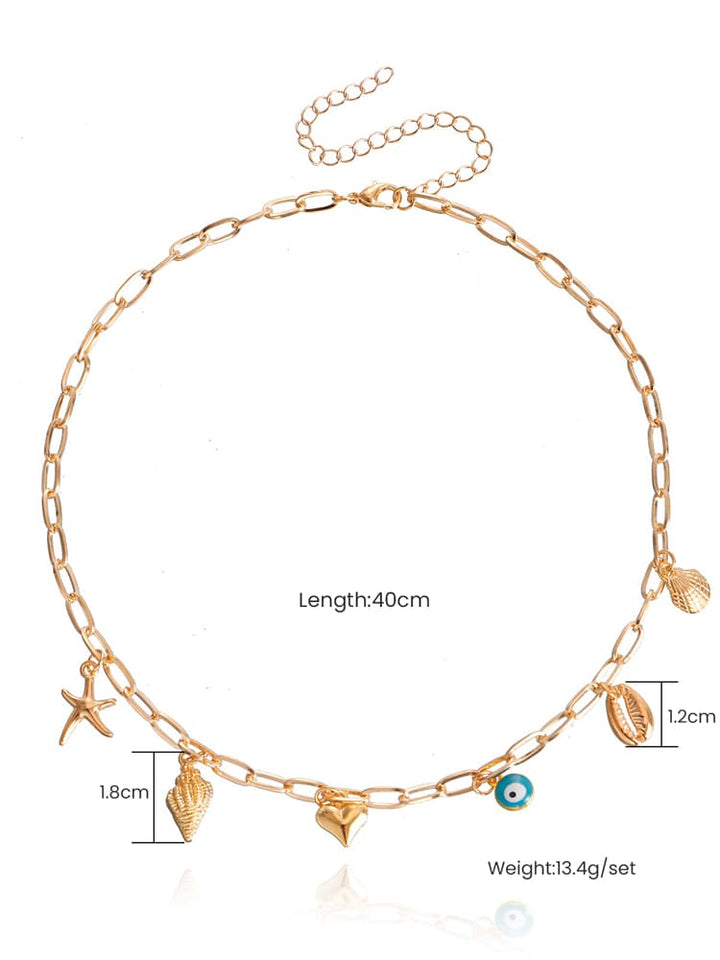 Spiral Shell Seastar halsband