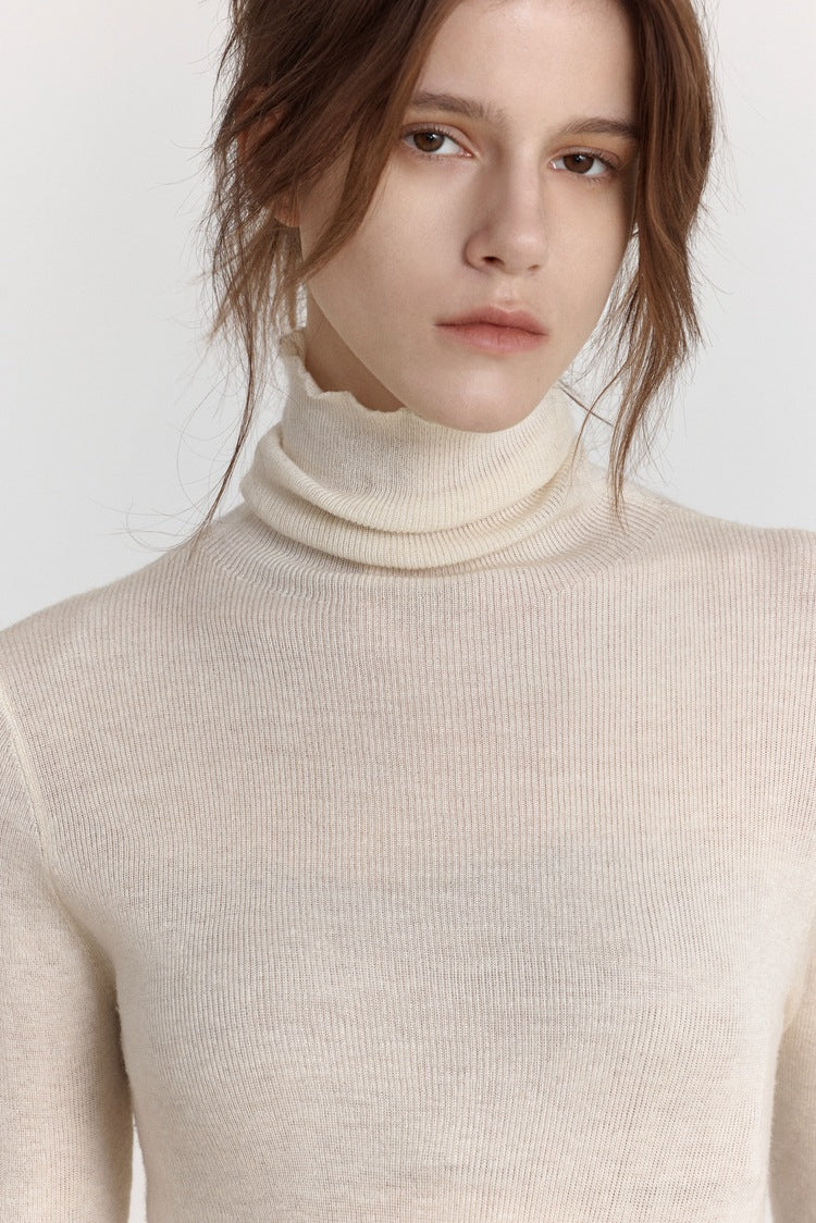 Woll Stretch Slim-Fit Turtleneck Sweater