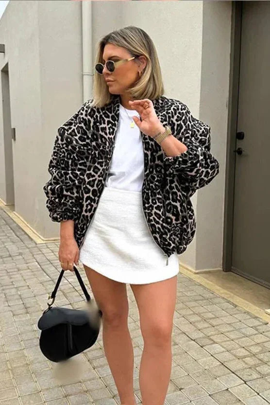 Retro Leopard Print Coat