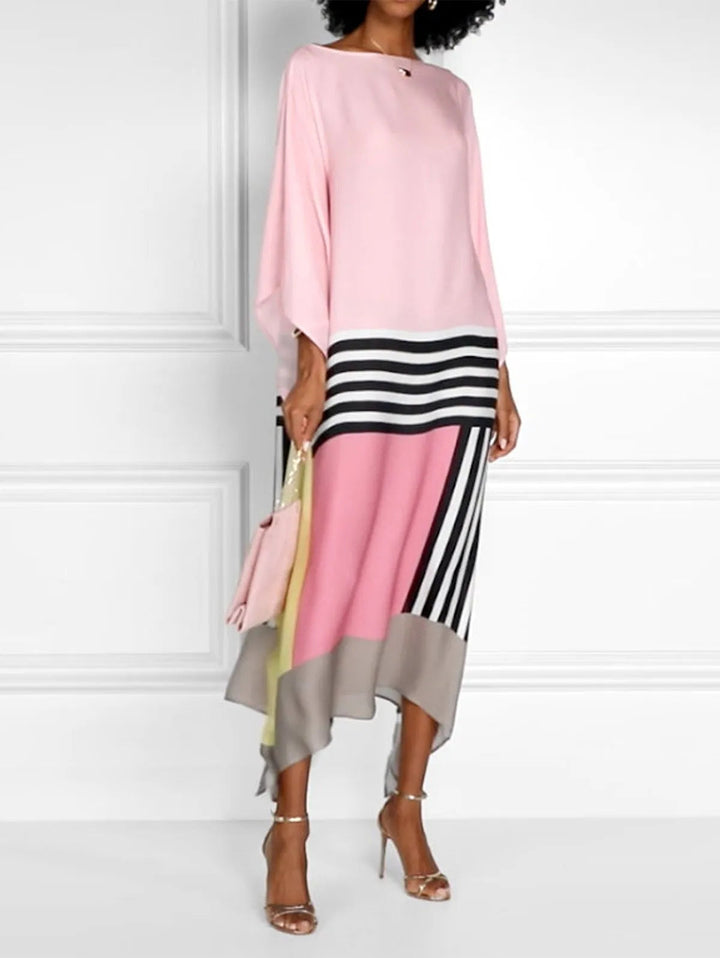 Růžový Candy Stripe Kaftan