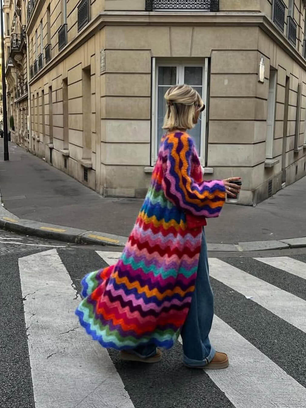 ウェーブモヘアカーディガン