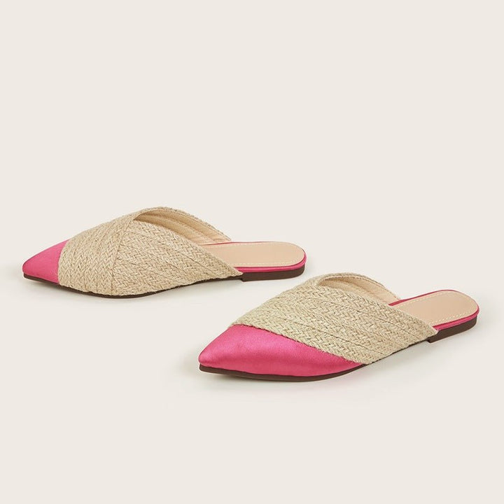 Apphia Woven Satin Slippers