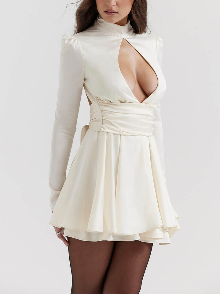 Rochie Mini Ivory Bow