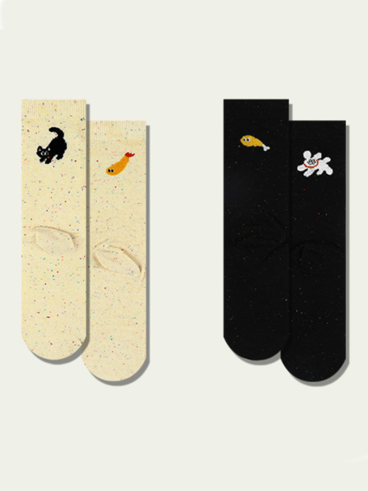 Adorable Cartoon Dog Cotton Socken