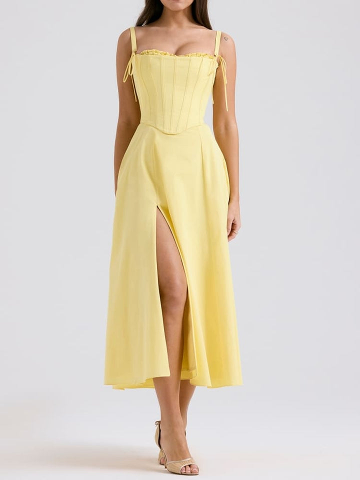 Sunshine Bavlněné Midi Sundress