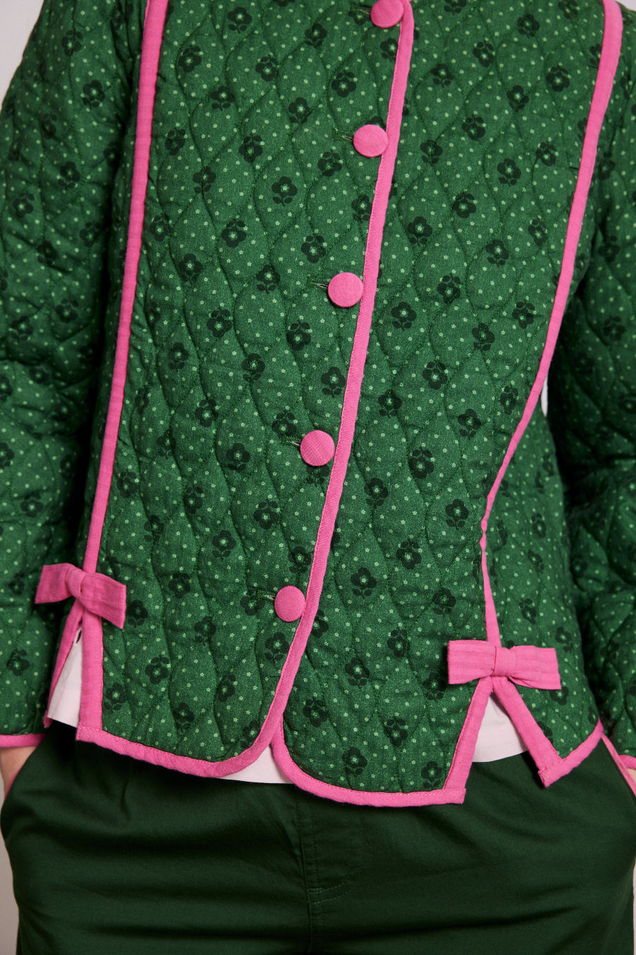 Green Life – Jacke mit rosa Schleife