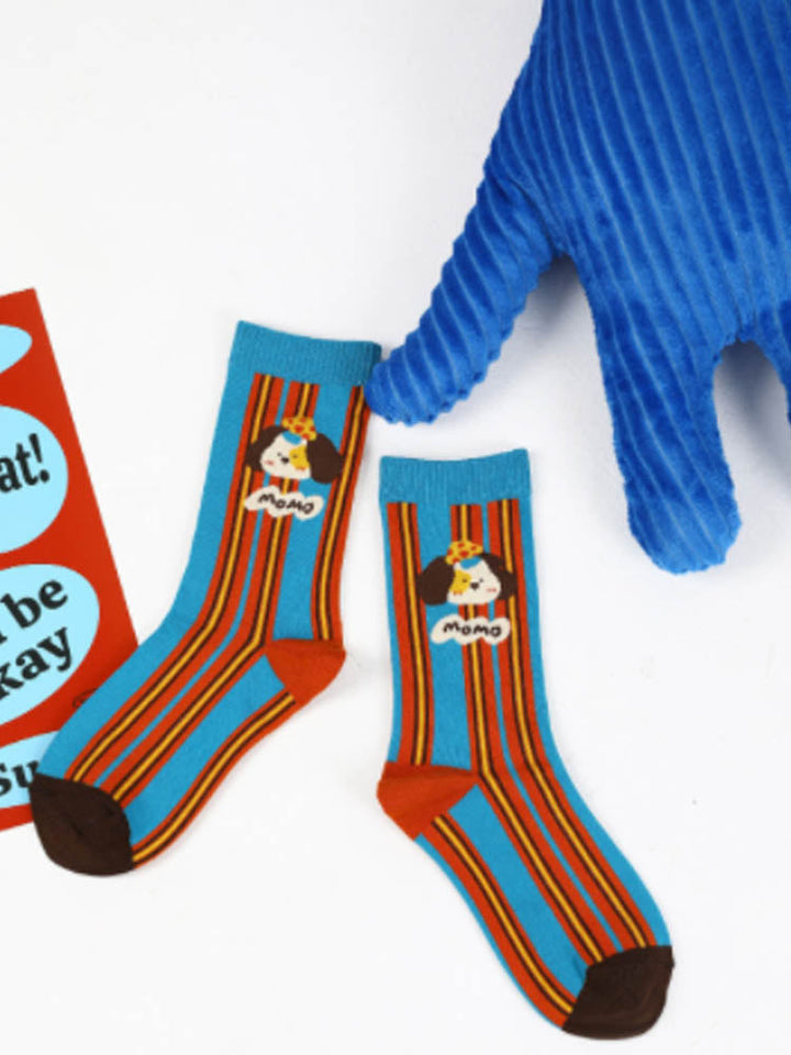 Cute Cartoon Dog Cotton Socks